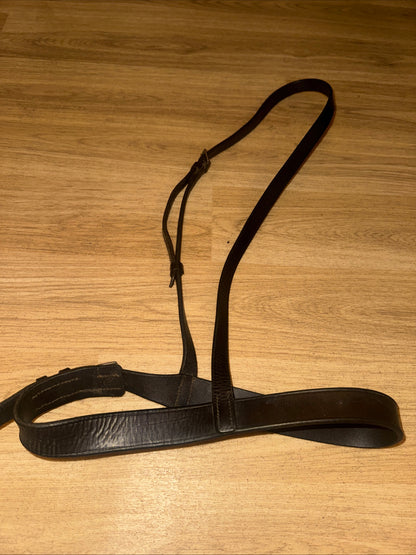 English Brown Full Size Hunter Noseband #7