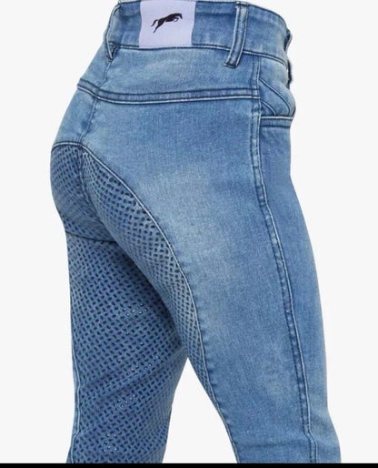 Premier Equine Rocket Girls Denim Riding Breeches