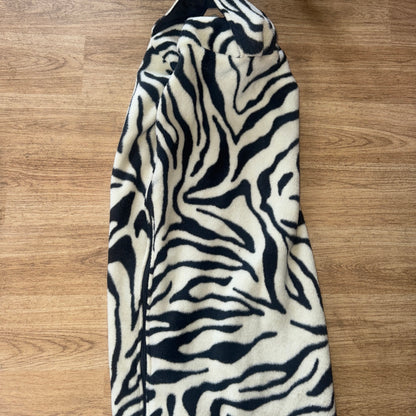 Large Zebra Fleece Bridle Bag