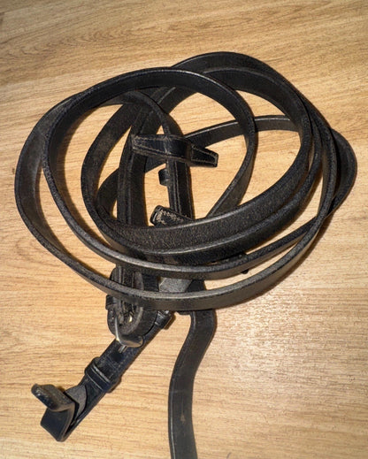 Black Full Plain Show Reins #52