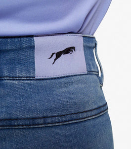 Premier Equine Rocket Girls Denim Riding Breeches 9/10 Yrs