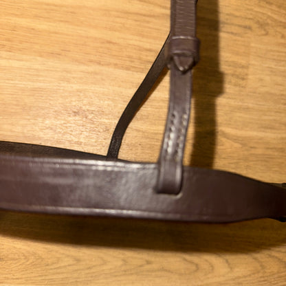 Neat English Brown Leather Pony Hunter Noseband #222