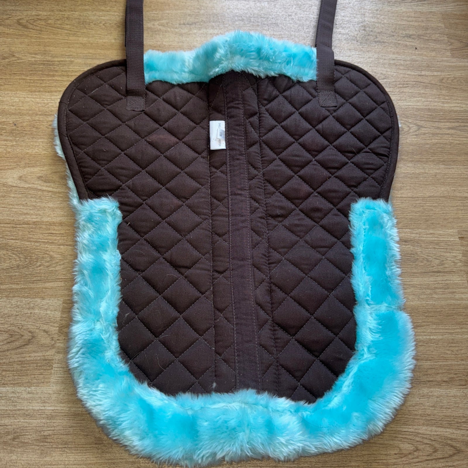 Brown & Turquoise Cob Size Half Pad