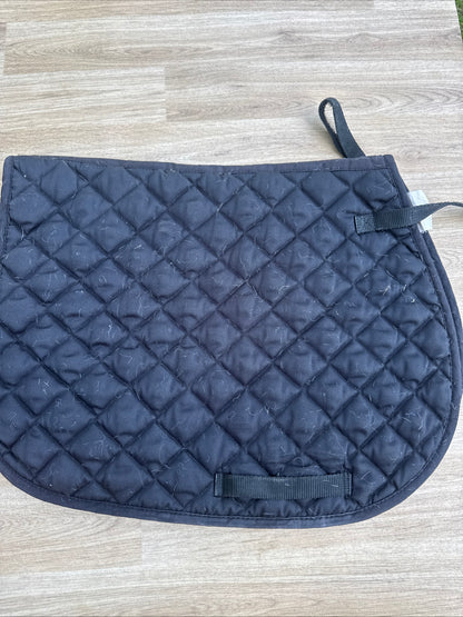 Black Size Cob Saddle Pad | Second Hand Horse Tack