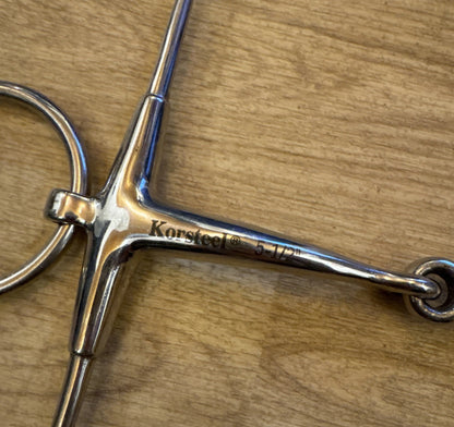 Korsteel Jointed Fulmer Snaffle 5.5” - Like Full Cheek