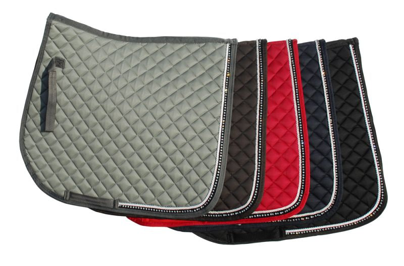 Rhinegold Elite Diamante Trimmed Saddle Cloth