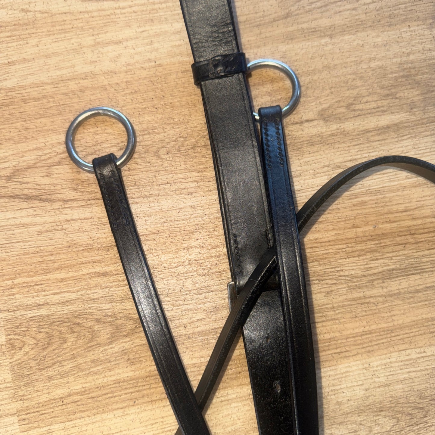 English Black Leather Running Martingale – Horse Tack #22