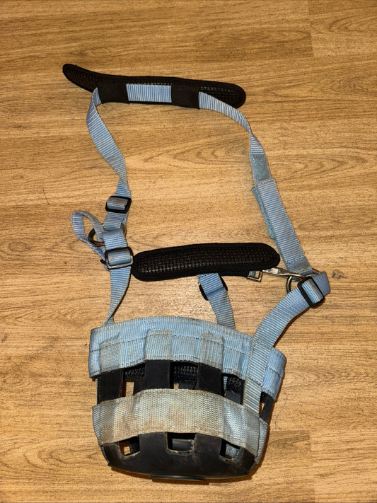 Baby Blue Pony Size Grazing Muzzle - Laminitis Obese #3