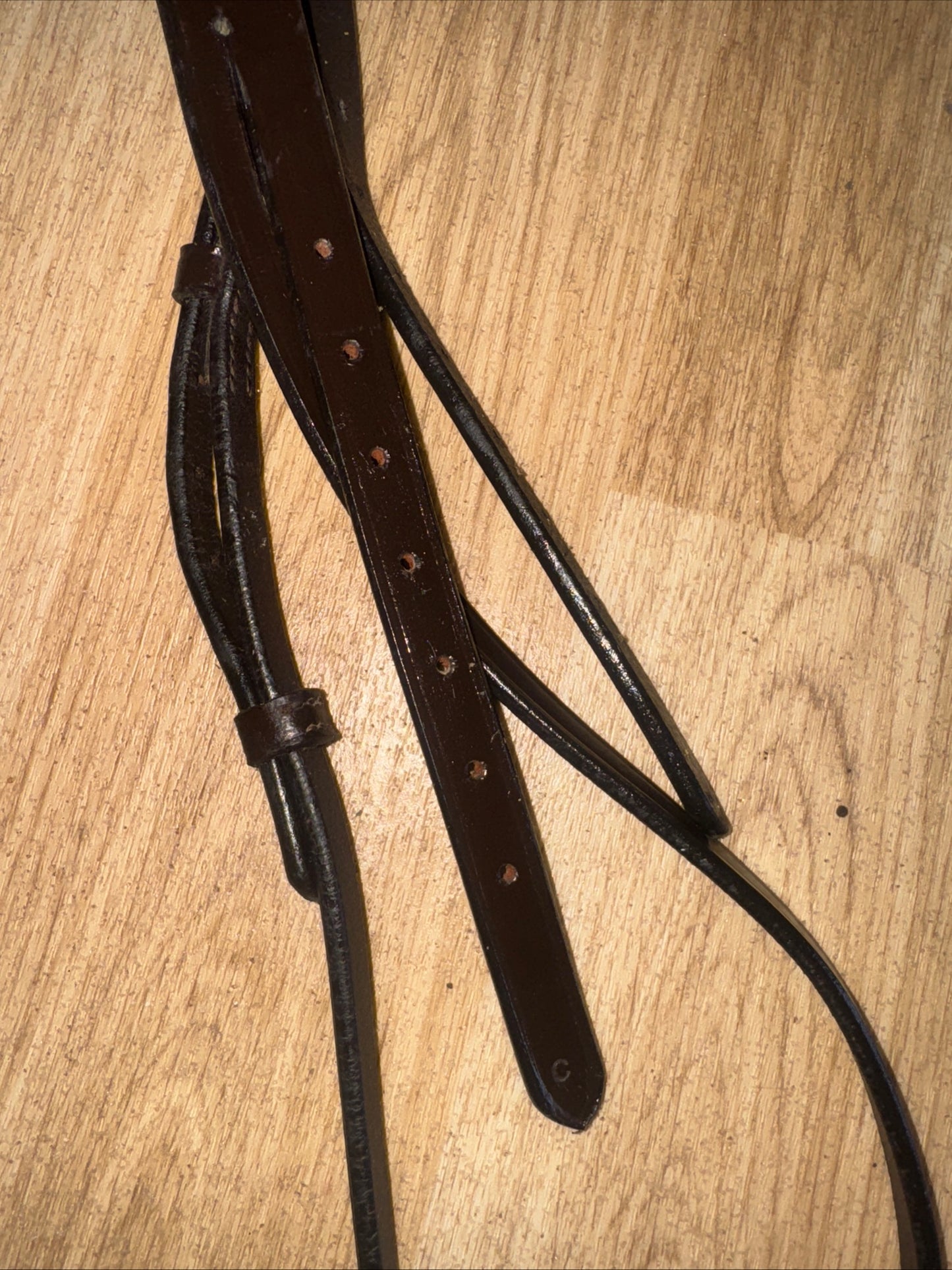 Ascot Brown Cob Size Headpiece #913