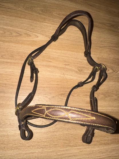 Heritage English Leather Inhand Bridle – Pony Size Havana | Showing & In-Hand Bridle
 #91