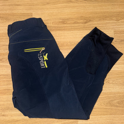 Hy Equestrian Sport X Navy Ladies 34” Breeches