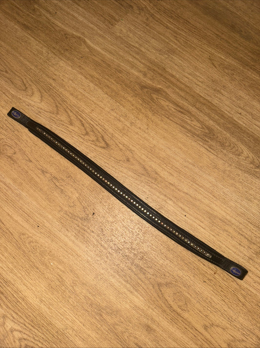 Colligiate Black Bling Cob Size Browband #717