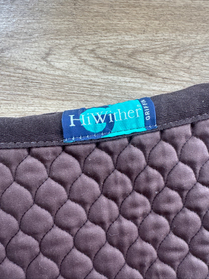 Nuumed Hi Wither Brown Size Large Dressage Square Saddle Pad | Second Hand Tack