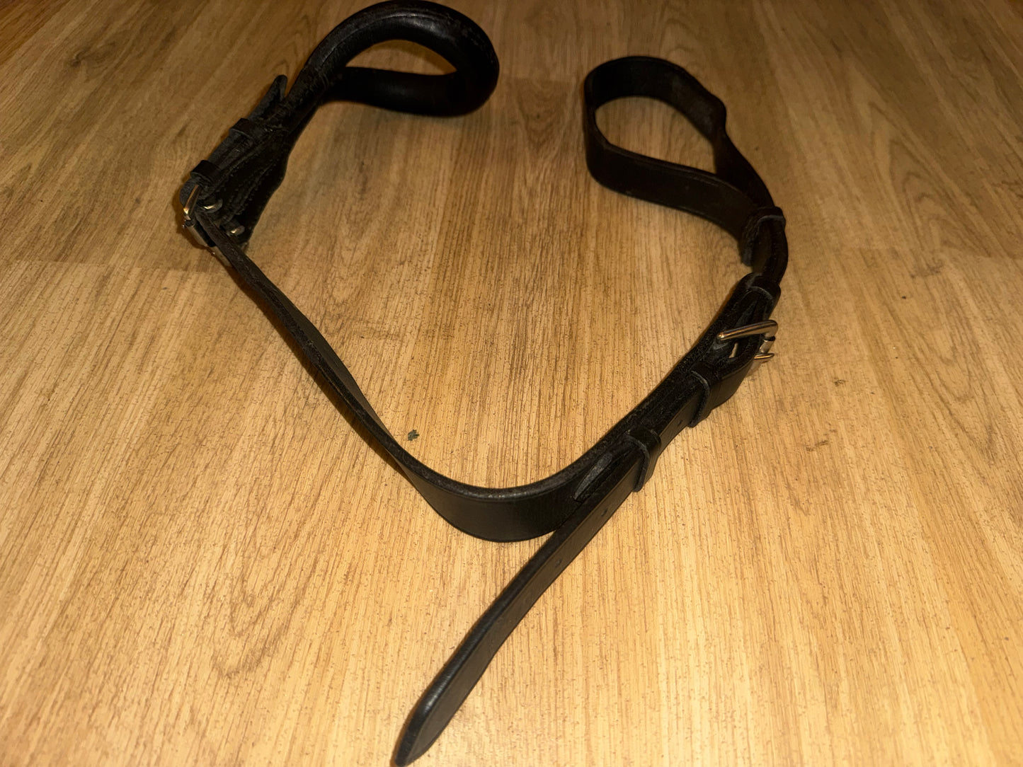 Black Leather Full Size Crupper - Saddle Harness Second Hand Tack