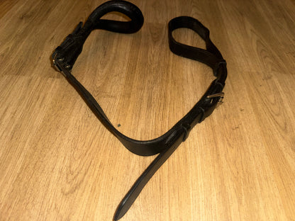 Black Leather Full Size Crupper - Saddle Harness Second Hand Tack