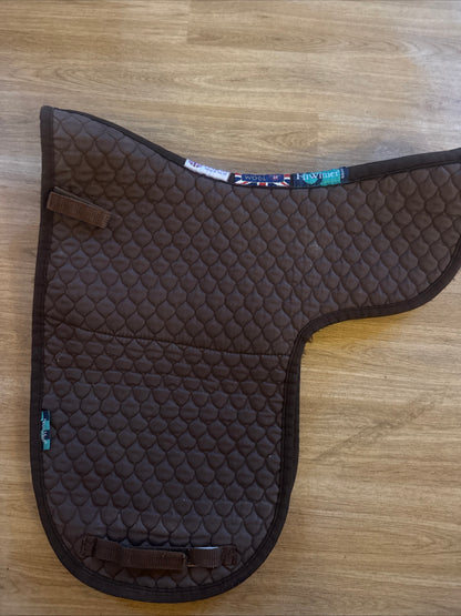 Nuumed Brown Wool Lined Numnah Size Medium Dressage Saddle Pad