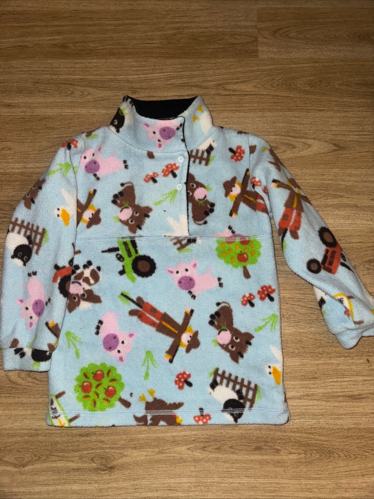 Equetech Girls 6 Yrs Farmer Equestrian Style Fleece Jumper