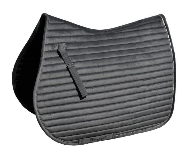 Rhinegold Diamante Channel Quilt GP Saddle Pad .