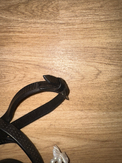 Black Bio Grip Reins | English Leather | XXF 64”  #343