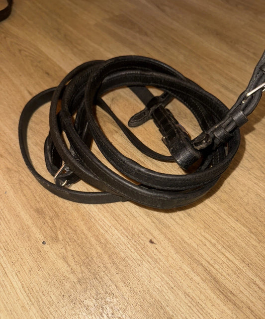 Rhinegold Softee Full Black Reins #49