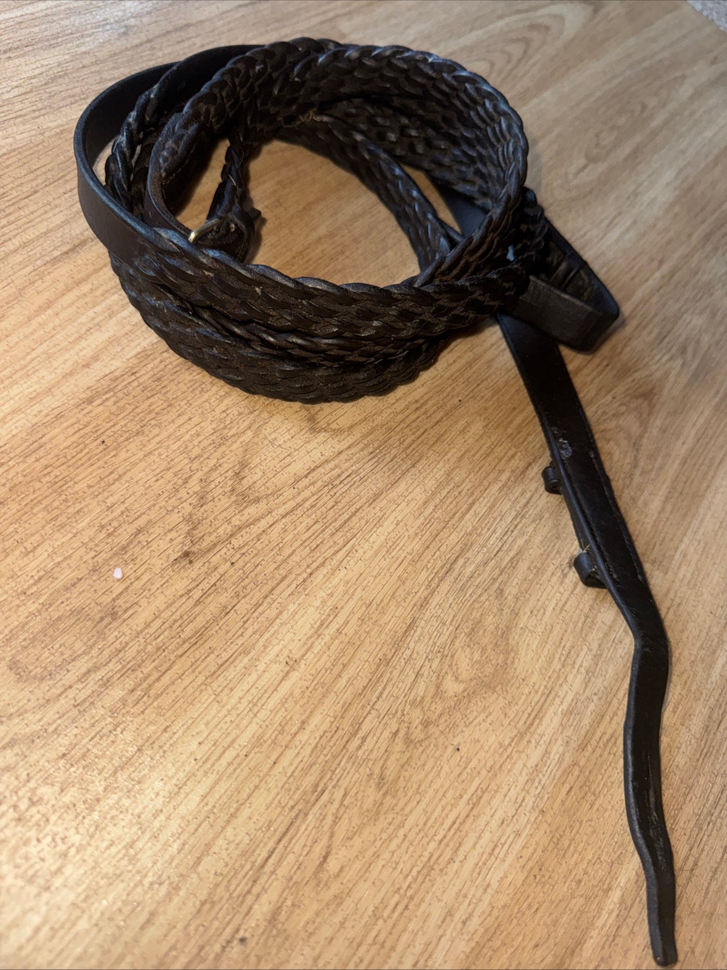 Dark Brown Size Full 54” Plaited Reins Showing Show Hunter English #333