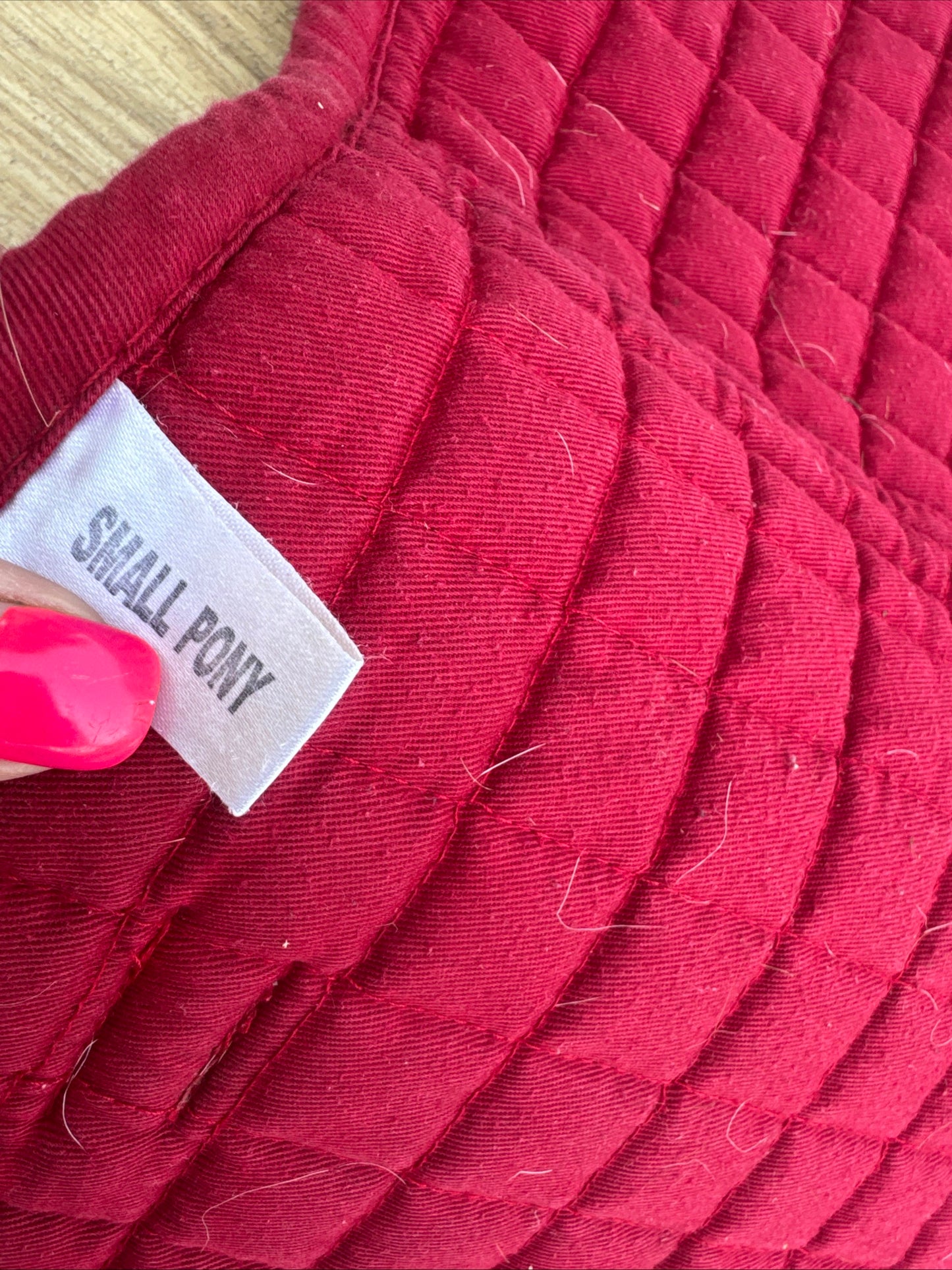 Requisite Red Size Small Pony Numnah Like Saddle Pad | Second Hand Tack Equine