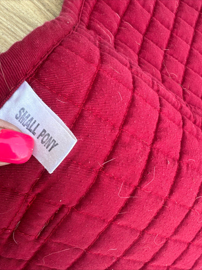 Requisite Red Size Small Pony Numnah Like Saddle Pad | Second Hand Tack Equine