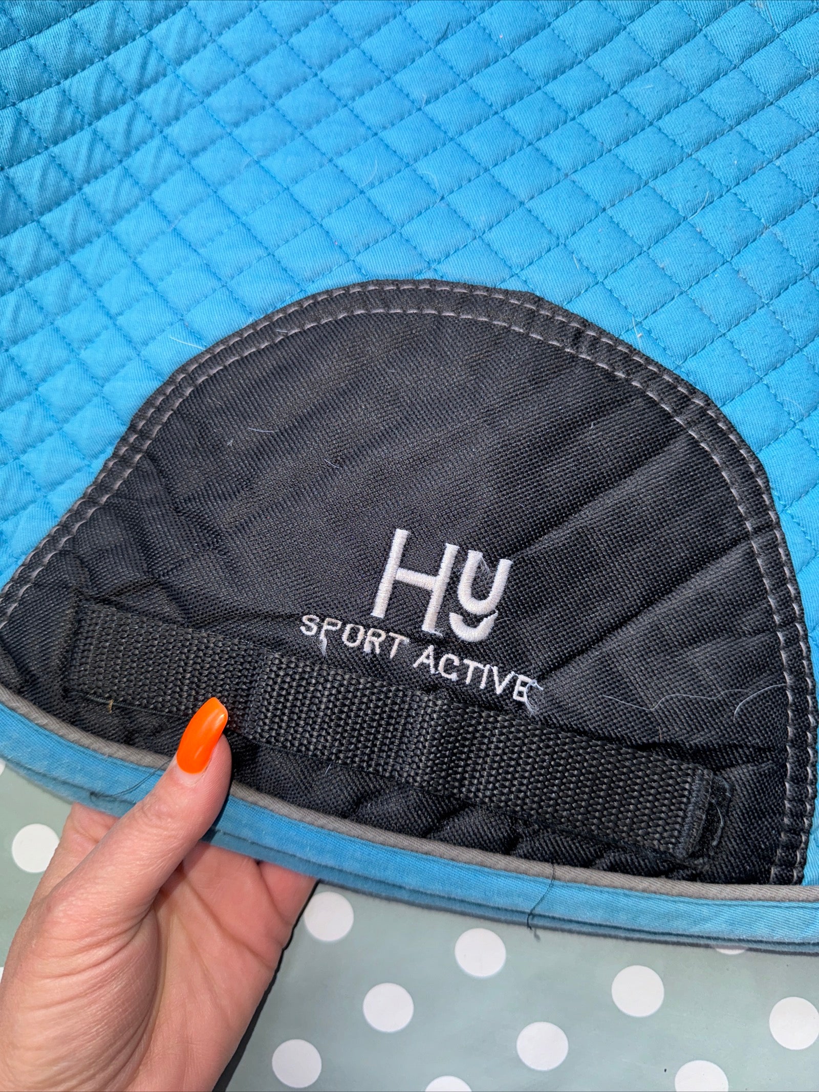 Hy Sport Size Cob To Full Blue Saddle Pad