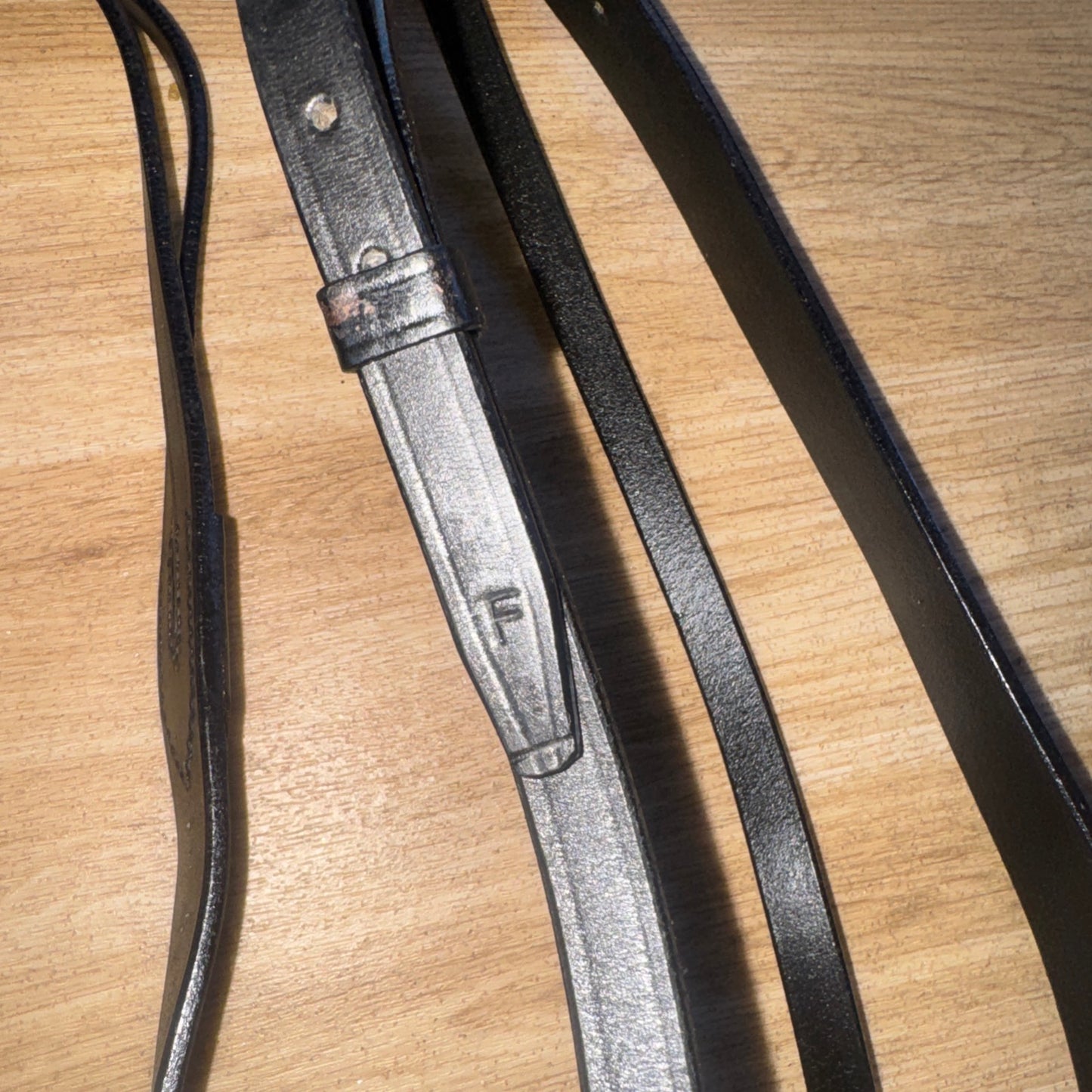 English Black Leather Running Martingale – Horse Tack #22