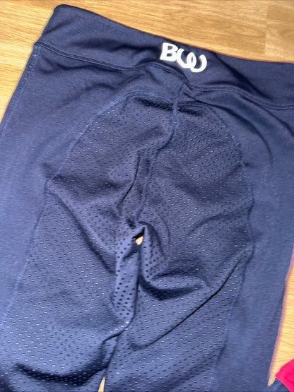 Bridleway Navy Red Fleece Lined Riding Tights Ladies Large Winter Warm