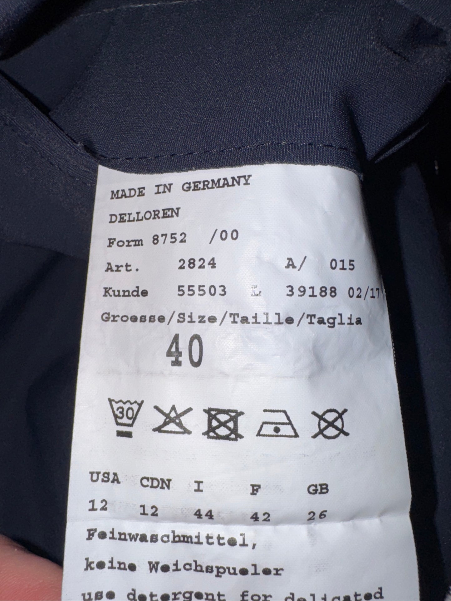 Pikeur Delloren Navy Shell Ladies 36” Show Jacket #39