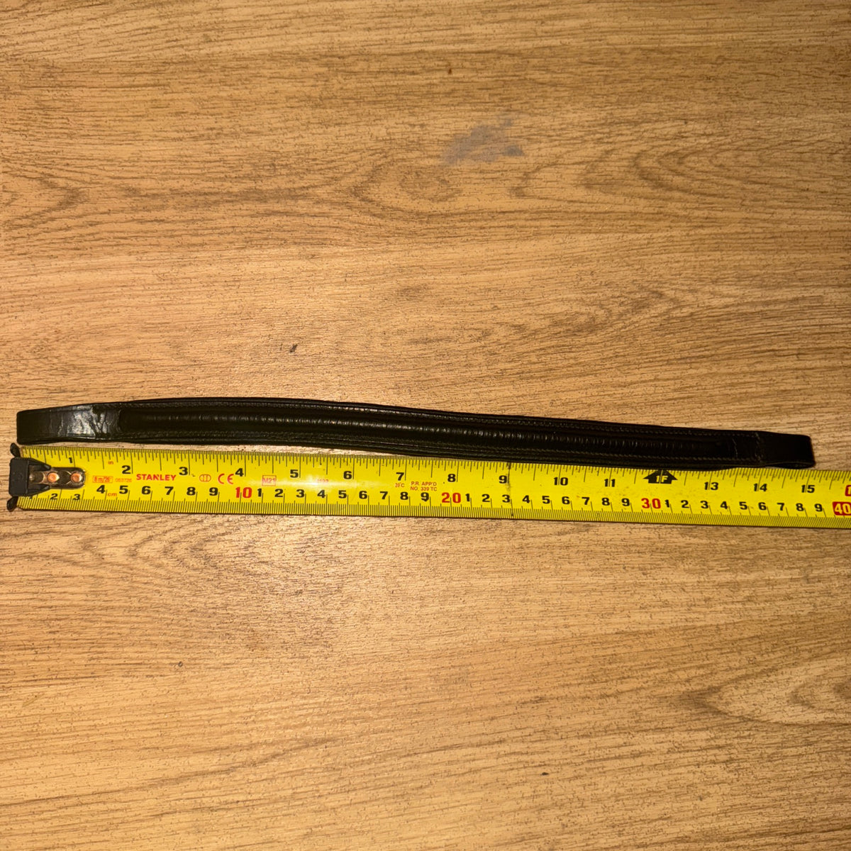 Black Leather Pony Size Browband #112