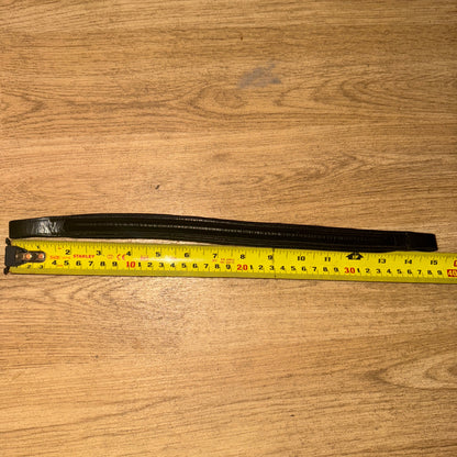 Black Leather Pony Size Browband #112
