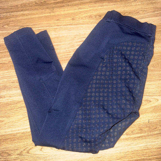 Dublin Navy Gel Seat Riding Tights - Ladies 12