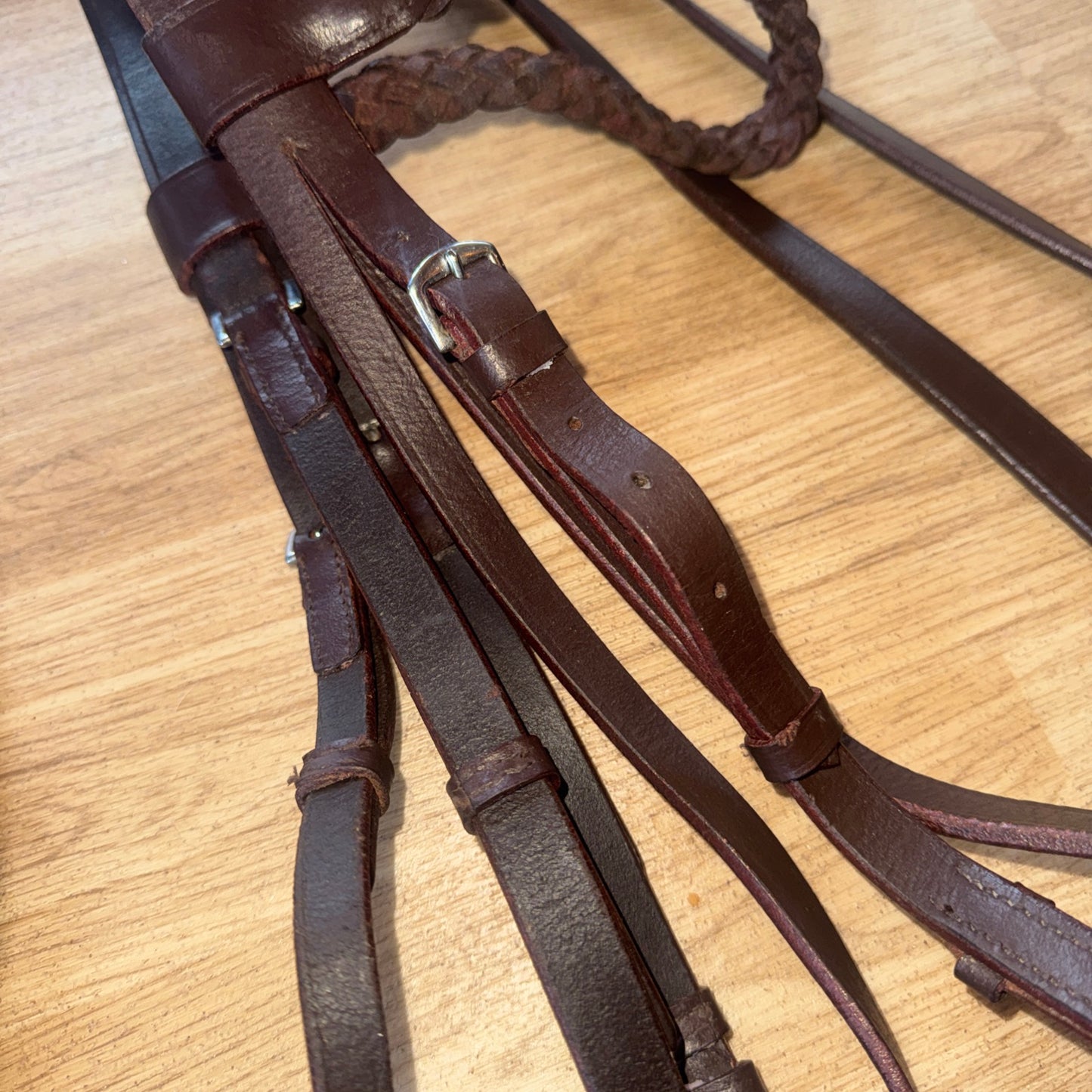 Plaited Hunter Size Full Bride & Plaited Reins  #133