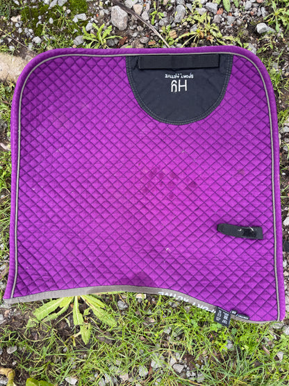 Hy Equestrian Purple Dressage Saddle Pad  - Cob Full