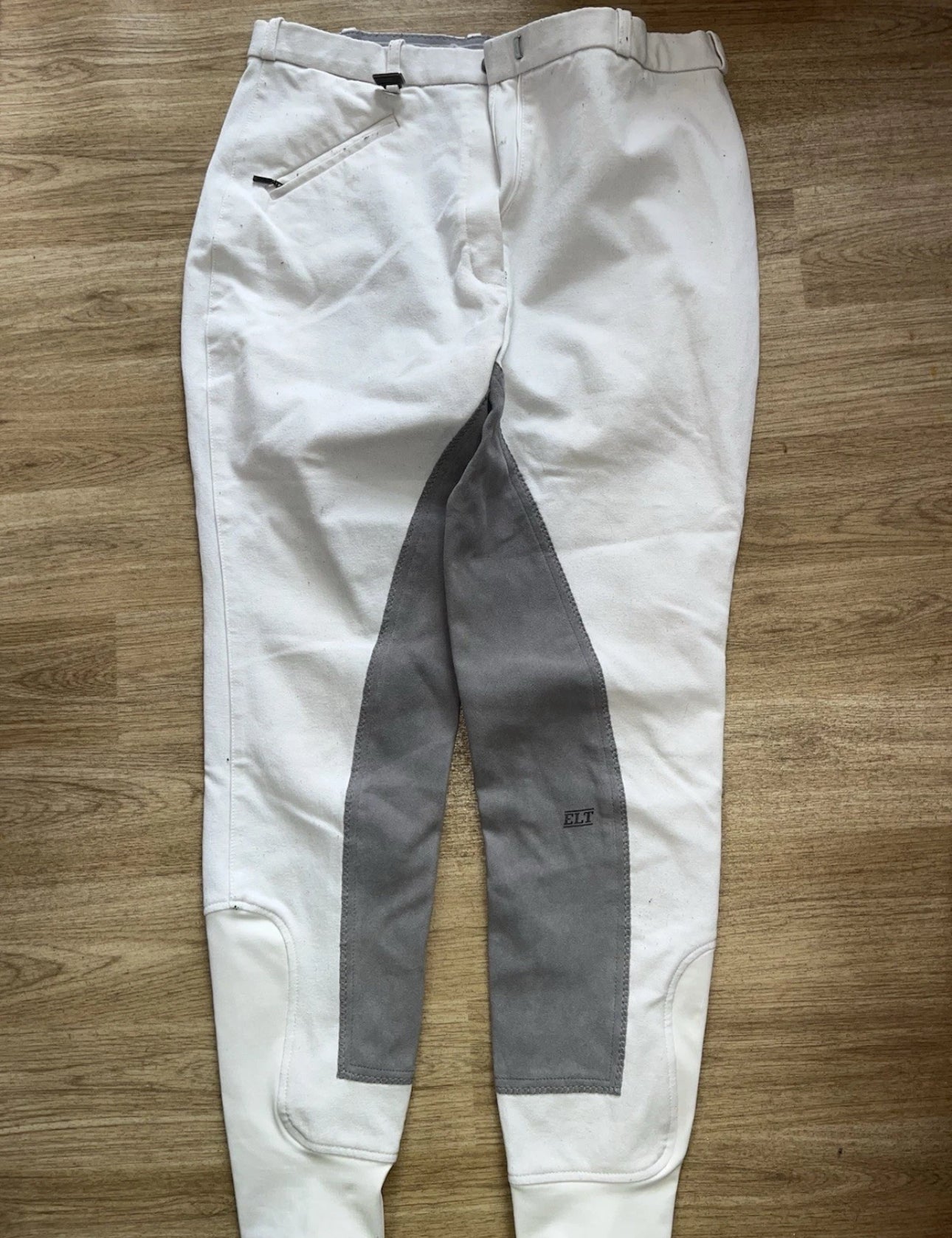 ELT White Ladies 28” Full Suede Seat Breeches