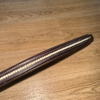 English Leather Pearl Trim Pony Browband #661