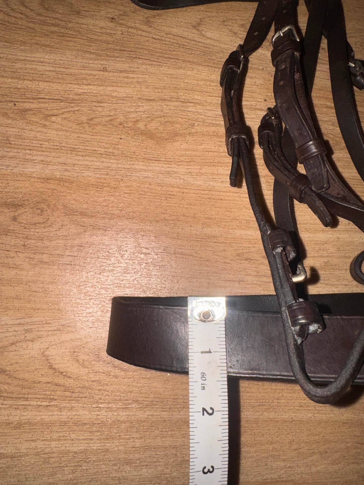 Pony Size Brown Hunter Bridle English Leather Plain Noseband #2221