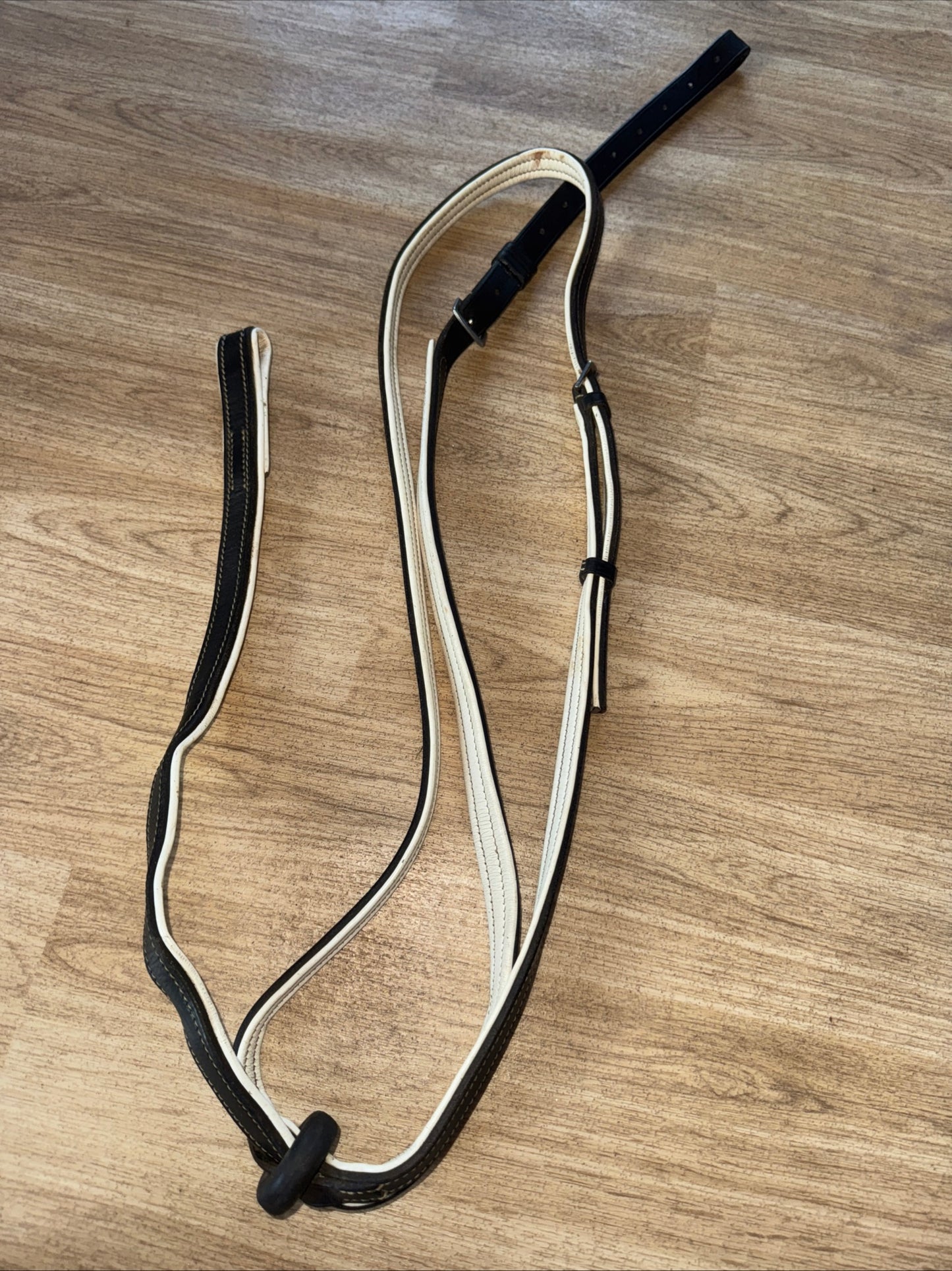 Black W/ White Padding Pony Standing Martingale #23