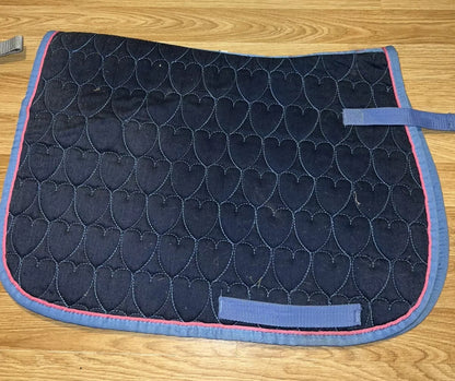 cottage craft pony heart saddle pad - free post