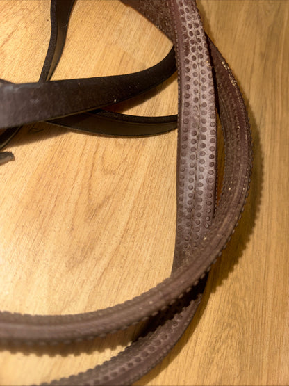 Full Size Brown Rubber Reins #689 Second Hand Horse Tack