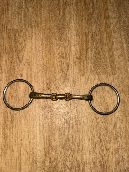 5.5” Gold Coloured Lozenge Loose Ring Snaffle