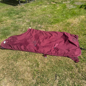 Burgandy 6’6 Stable Sheet  - Travel Rug