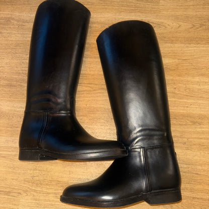 Harry Hall Long Rubber Riding Boots - Size 40 - 6 6.5 Winter Lined