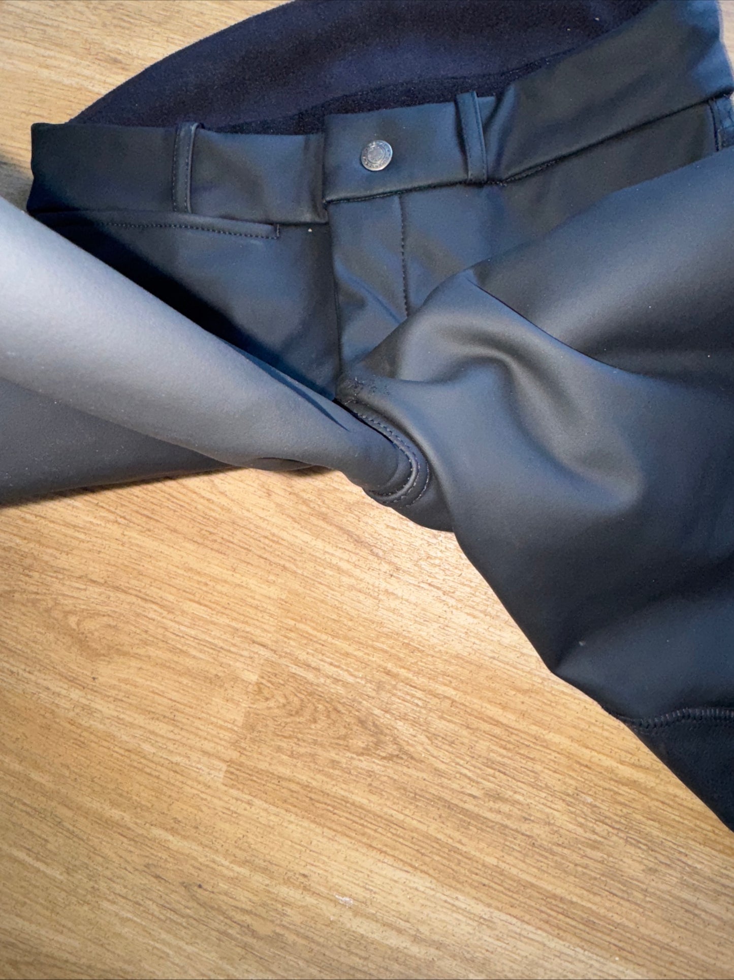 Fouganza Black Waterproof Fleece Breeches | Ladies 26” Warm