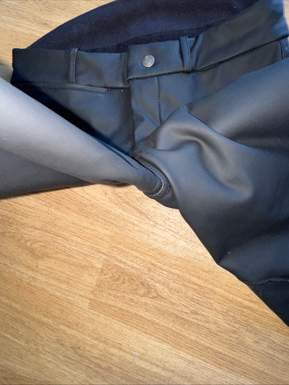 Fouganza Black Waterproof Fleece Breeches | Ladies 26” Warm