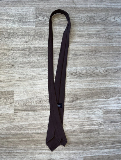 Bias Plain Brown Tie
