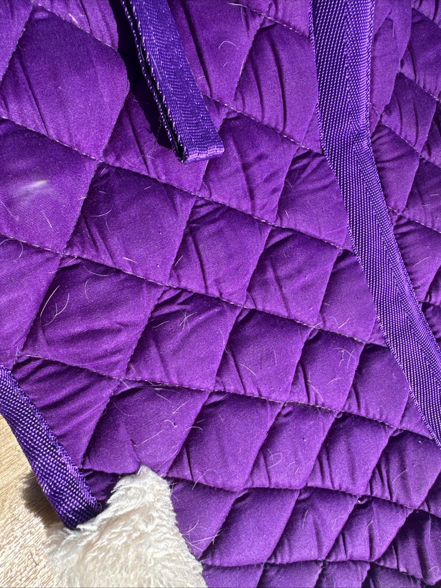 Full Size Purple Fluffy Half Pad | Second Hand Horse Tack