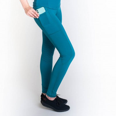 GALLOP High-Waist Pocket Silicone Knee Tights